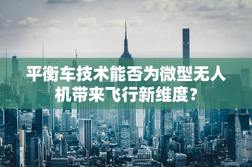 平衡车技术能否为微型无人机带来飞行新维度？