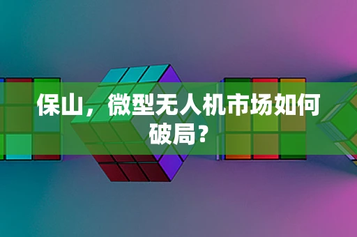 保山，微型无人机市场如何破局？