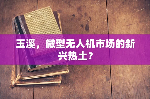 玉溪，微型无人机市场的新兴热土？