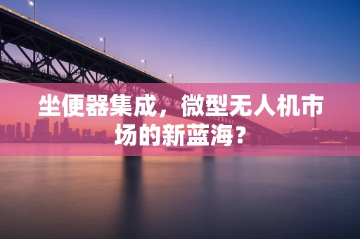 坐便器集成，微型无人机市场的新蓝海？