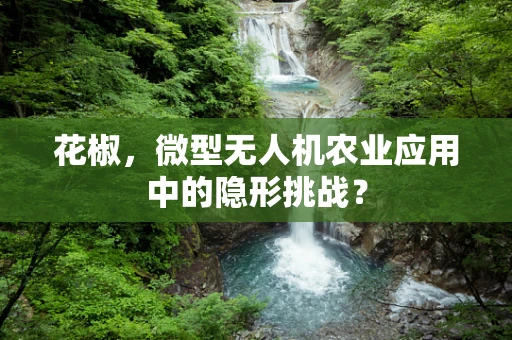 花椒，微型无人机农业应用中的隐形挑战？