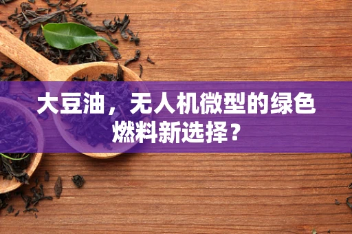 大豆油，无人机微型的绿色燃料新选择？