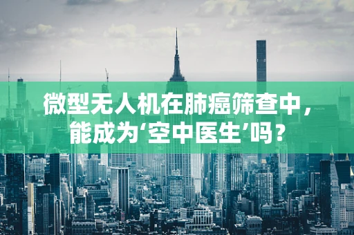 微型无人机在肺癌筛查中，能成为‘空中医生’吗？