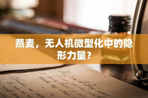 燕麦，无人机微型化中的隐形力量？