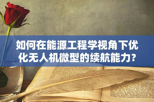 如何在能源工程学视角下优化无人机微型的续航能力？