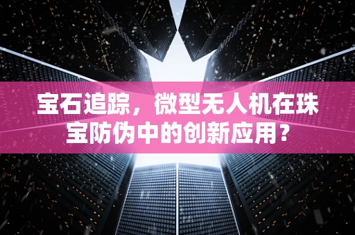 宝石追踪，微型无人机在珠宝防伪中的创新应用？