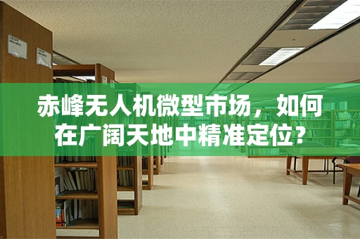 赤峰无人机微型市场，如何在广阔天地中精准定位？